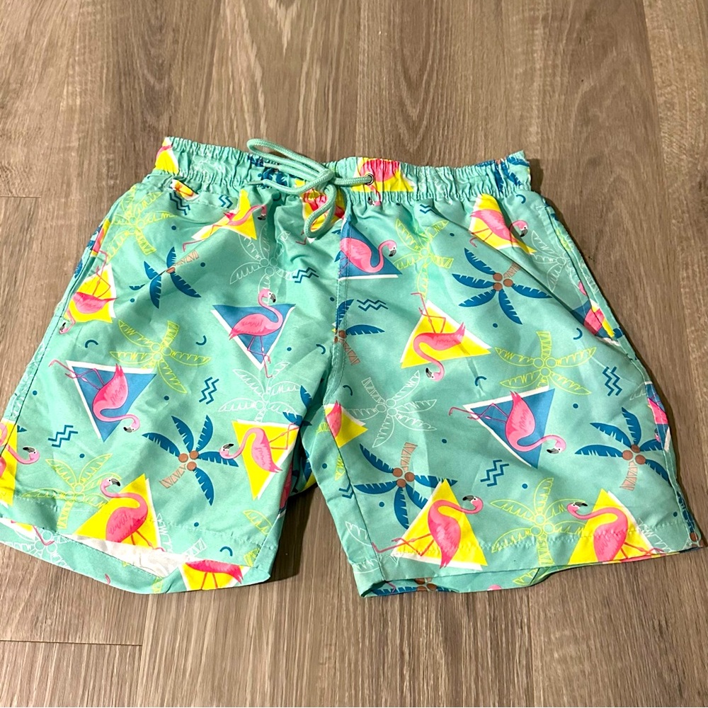 Free Planet Surf & Swim Men’s Flamingo Trunks (SMALL)